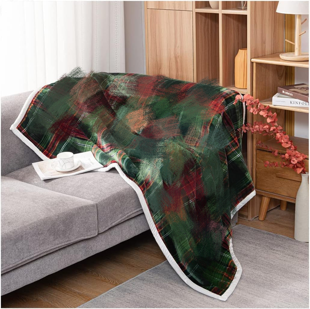 Double-Layer Flannel Blanket – Cartoon Sherpa Composite Throw