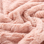 Faux Rabbit Fur Plush Blanket – Ultra-Soft Sherpa Throw